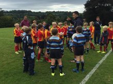 U9 Rugby Training Session and match at Marlborough College
