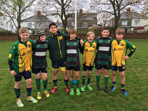Moulsford boys on tour with Henley Hawks Rugby