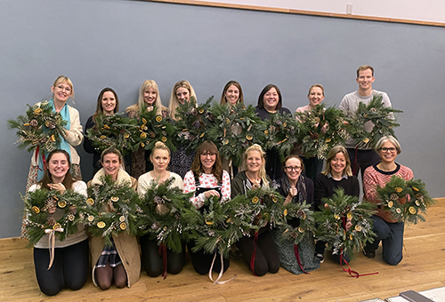 Staff Wreath Making