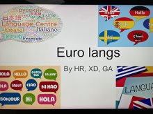 European Day of Languages European Day of Languages