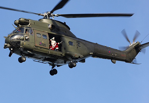 Flypast from Santa