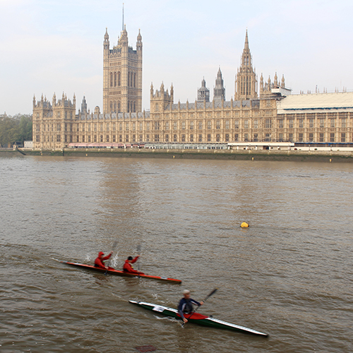 Chris Symonds leading a London trip for students, exploring the city's landmarks and cultural attractions